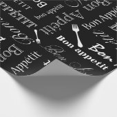 Bon Appetit Foodie Gifts French Chef Cadeaupapier (Hoek)