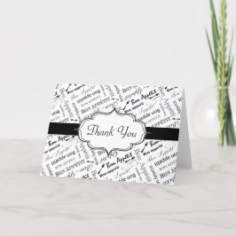 Bon Appetit Frans Diner Party Dank je Bedankkaart