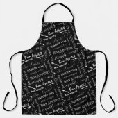 Bon Appetit Franse chef-kok grappige foodie Schort (Voorkant)