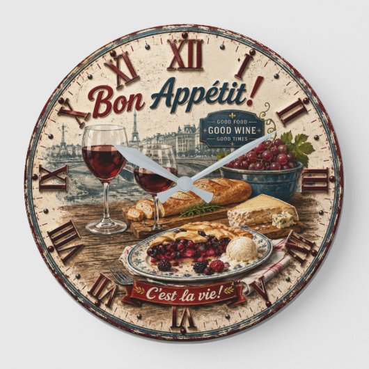 Bon Appétit French Paris Wine & Cheese Rustic Café Grote Klok (Voorkant)