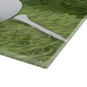 Bon Appétit golfbal met t-shirt en rood hart Snijplank (Hoek)