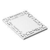 Bon Appetit Gourmet Chef Elegant Pattern Notitieblok (Schuin)
