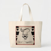 Bon Appetit Grote Tote Bag (Voorkant)