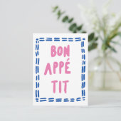 Bon Appétit Keuken Briefkaart (Staand voorkant)