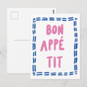 Bon Appétit Keuken Briefkaart (Voorkant / Achterkant)