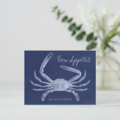 Bon Appétit King Crab Recipcard Briefkaart (Staand voorkant)