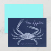 Bon Appétit King Crab Recipcard Briefkaart (Voorkant / Achterkant)