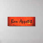 Bon Appetit Kunst Schilderen Canvas Afdruk (Voorkant)