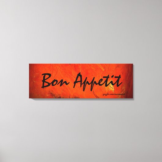 Bon Appetit Kunst Schilderen Canvas Afdruk (Voorkant)