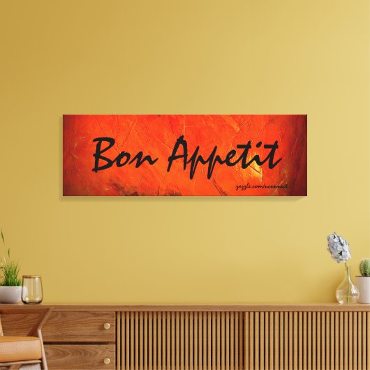 Bon Appetit Kunst Schilderen Canvas Afdruk (Insitu (Woonkamer))