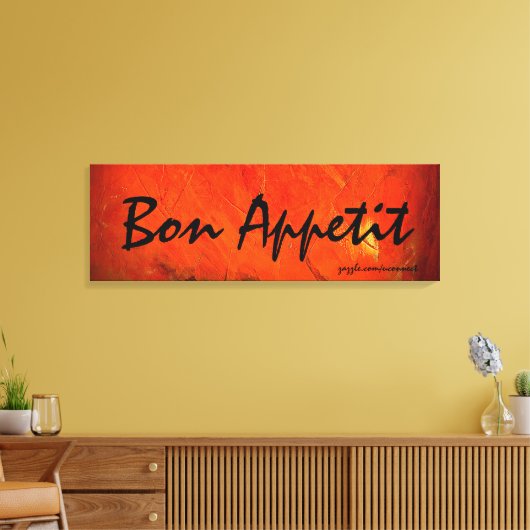 Bon Appetit Kunst Schilderen Canvas Afdruk (Insitu (Woonkamer))