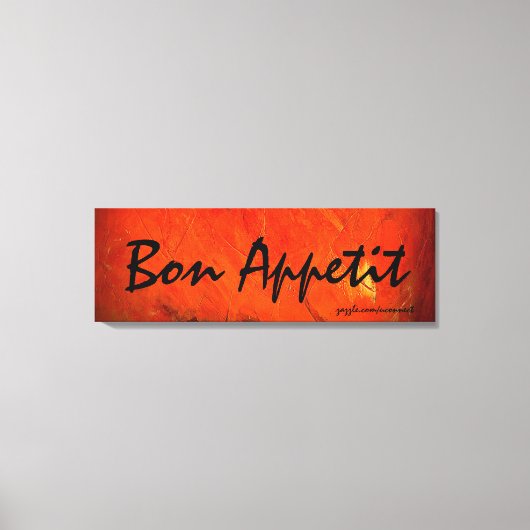 Bon Appetit Kunst Schilderen Canvas Afdruk (Voorkant)