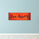 Bon Appetit Kunst Schilderen Canvas Afdruk (Insitu (Houten vloer))