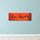 Bon Appetit Kunstschilderij Canvas Afdruk (Insitu (Houten vloer))