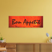 Bon Appetit Kunstschilderij Canvas Afdruk (Insitu (Woonkamer))