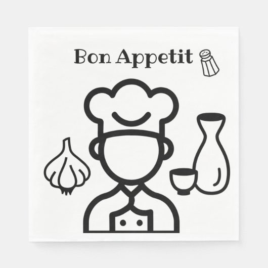 Bon appetit lunch napkins servet (Voorkant)