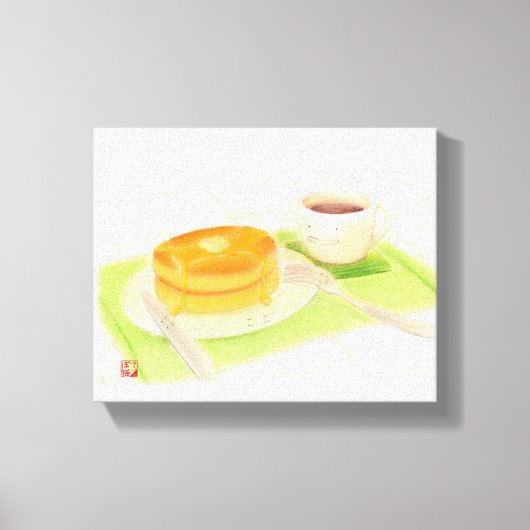 Bon appétit "pancake" canvas afdruk (Voorkant)