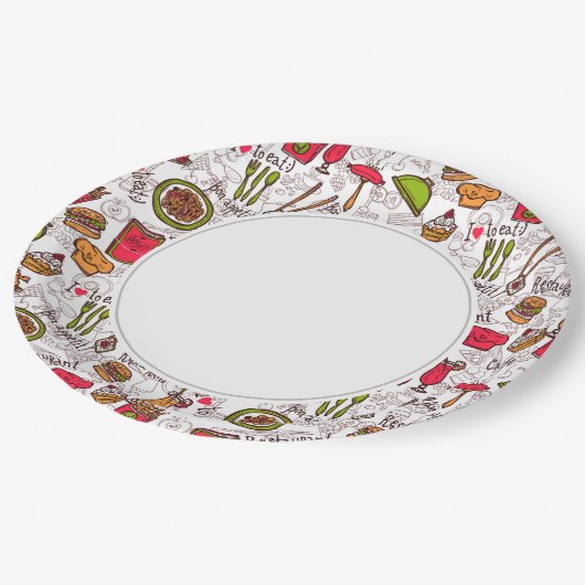 Bon Appetit Papieren Bordje (Gekanteld)