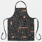 Bon Appetit Pattern Schort (Voorkant)
