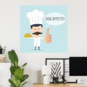 Bon Appetit Poster (Thuiskantoor)