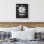  Bon Appetit Poster - Chalkboard Canvas Afdruk (Insitu (Slaapkamer))