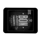 Bon Appetit Poster - Chalkboard Magneet (Horizontaal)