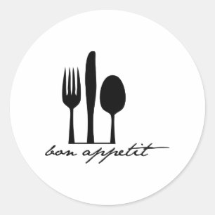 Bon Appetit Ronde Sticker