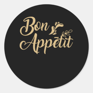 Bon Appetit Ronde Sticker