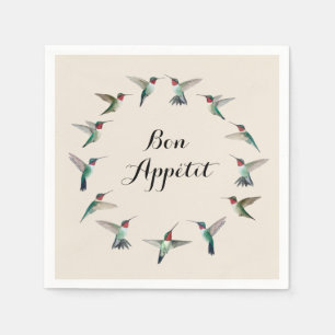 Bon Appétit Ruby-throated Hummingbird Servet