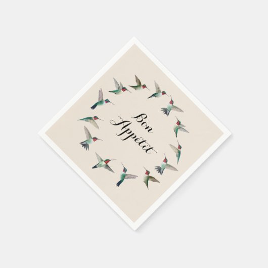 Bon Appétit Ruby-throated Hummingbird Servet (Hoek)