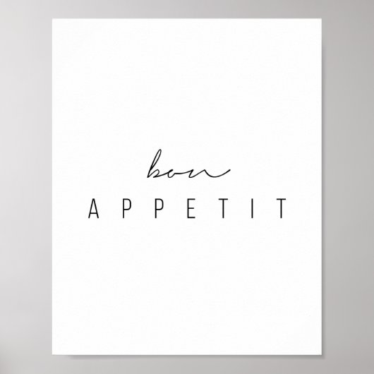 Bon Appetit Script Poster (Voorkant)