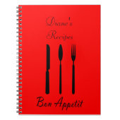 Bon Appetit Table Setting Recipe Notitieboek (Voorkant)