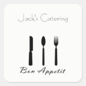 Bon Appetit Table Setting Sticker (Voorkant)