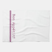 Bon Appétit Tea Towel Paarse Lace Theedoek (Horizontaal)