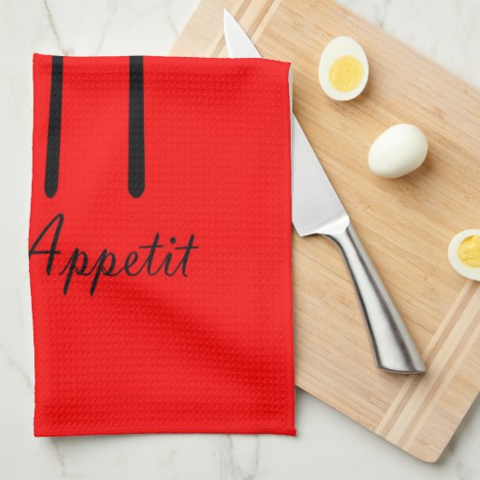Bon Appetit Tea Towel Theedoek (Quarter Fold)