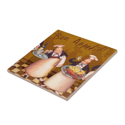 Bon Appétit Tegeltje (Zijkant)