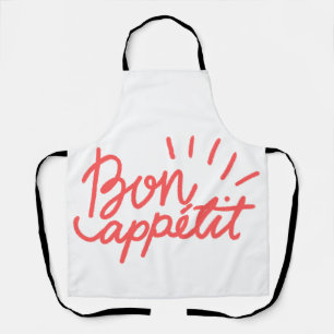 Bon appetit-tekst schort