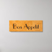 Bon Appetit Toscaanse keuken Canvas (Voorkant)