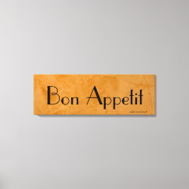 Bon Appetit Toscaanse Keuken Canvas Afdruk