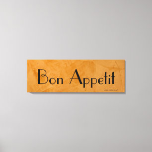 Bon Appetit Toscaanse Keuken Canvas Afdruk