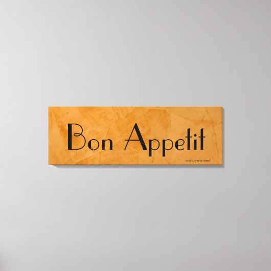 Bon Appetit Toscaanse Keuken Canvas Afdruk (Voorkant)
