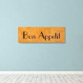 Bon Appetit Toscaanse Keuken Canvas Afdruk (Insitu (Houten vloer))
