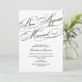 Bon Appetit Voor gehuwde repetitie Kaart (Staand voorkant)