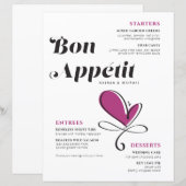 Bon Appetit Wedding Dinner Menu (Voorkant / Achterkant)