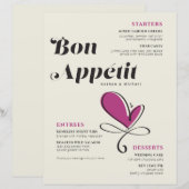 Bon Appetit Wedding Dinner Paper - Blad (Voorkant / Achterkant)