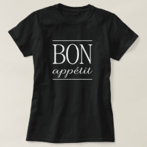 BON APPETIT White Typography Quote Text Print