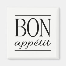 BON APPETIT Zwart-wit Typografie Quote