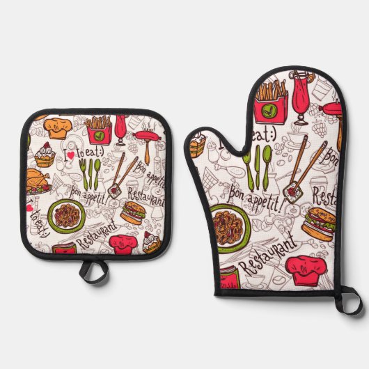Bon Appetite Ovenwant & Pannenlap Set (Voorkant)