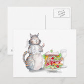 Bon Appitet Cat Briefkaart (Voorkant / Achterkant)