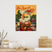 Bon Apptit Poster (Keuken)